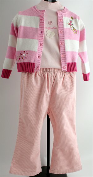 Immagine di Completo Pantaloni Rosa 